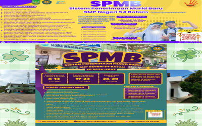 PENGUMUMAN SPMB SMP NEGERI 54 BATAM TAHUN AJARAN 2026 / 2027